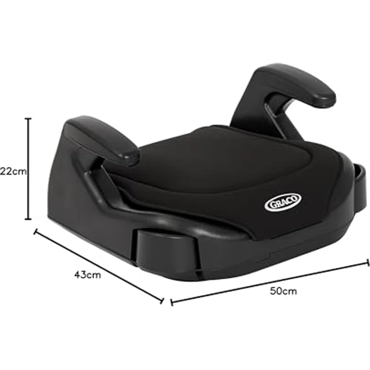 Graco Booster Basic R129 Autokindersitz, leicht und mit ausziehbaren Becherhaltern, blau – Bild 8
