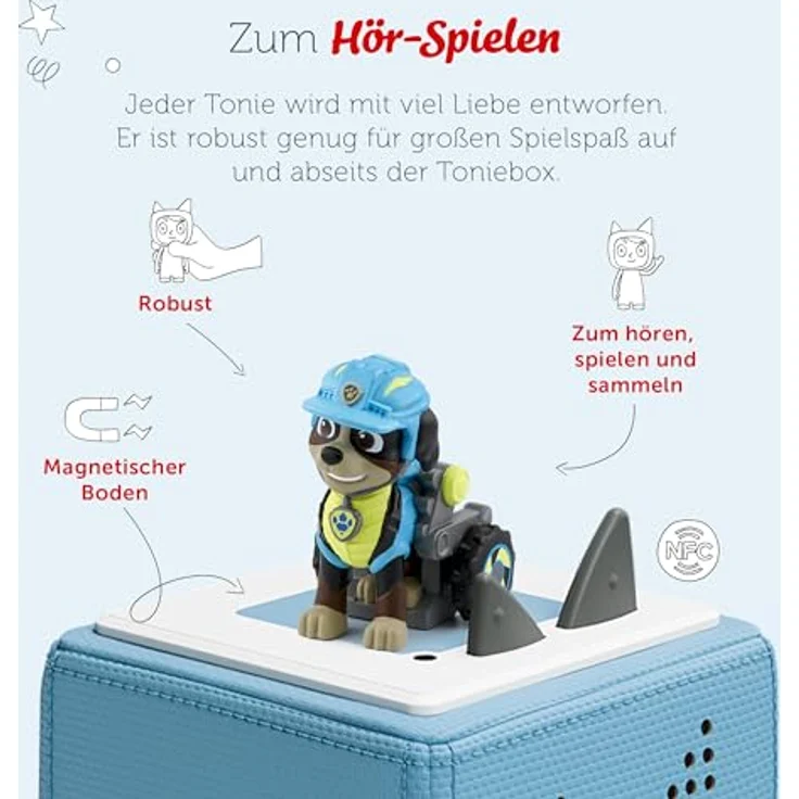tonies Hörspielfigur Paw Patrol - Rettung für T-Rex, spannende Abenteuer mit Chase, Marshall und Co. – Bild 3