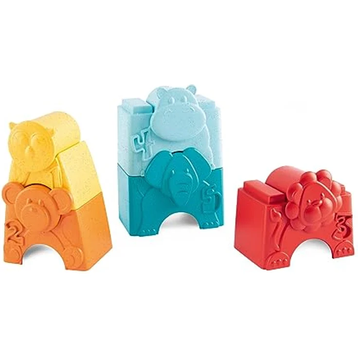 Chicco 2in1 Stapelturm Eco+ Turm der Tiere, kreatives Stapelspielzeug aus 80% recyceltem Kunststoff für Kinder ab 9 Monaten – Bild 5