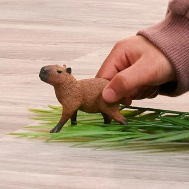 SCHLEICH Wild Life Capybara, Sammelfigur 2,2cm, detailreiche Tierdarstellung für Kinder ab 3 Jahren – Bild 2