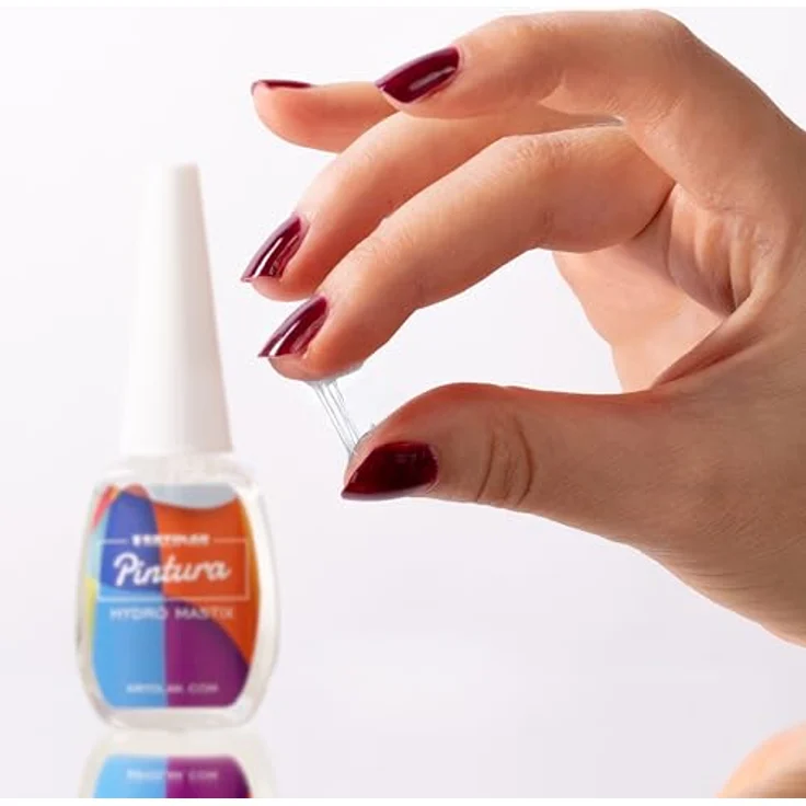 Kryolan Pintura Hydro Mastix Hautkleber, wasserlöslicher Hautkleber in 12 ml Pinselflasche - ideal für Party, Karneval, Halloween und Make-up Artists – Bild 3