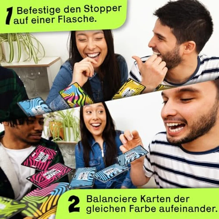 Big Potato Cards vs Gravity, Kartenspiel für 2-8 Spieler mit Dosenadapter und Reisetasche, farbenblindfreundlich – Bild 3