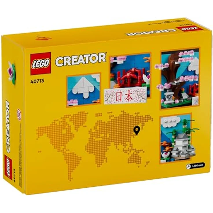 Stein-Experte Lego® 40713 Postkarte aus Japan, Set mit 262 Teilen, Deko-Postkarte mit Kirschblüten & Pagode – Bild 2