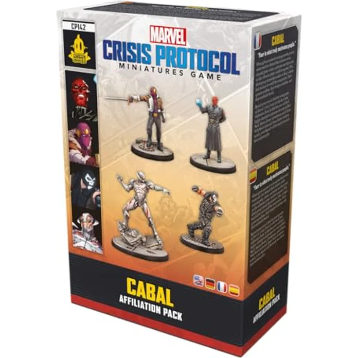 Atomic Mass Games AMGD2113 - Marvel: Crisis Protocol - Cabal Affiliation Pack, Erweiterung mit 4 hochdetaillierten Miniaturen und Teamtaktik-Karten – Bild 3
