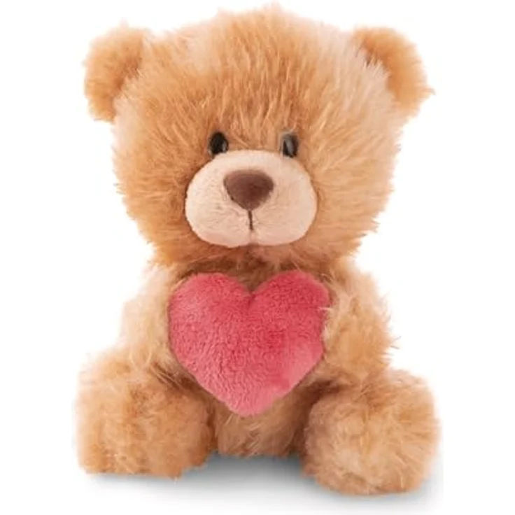 NICI Kuscheltier Bär mit Herz 18cm - Hellbraun aus weichem Plüsch, für Kinder & Erwachsene, tolle Geschenkidee – Bild 3