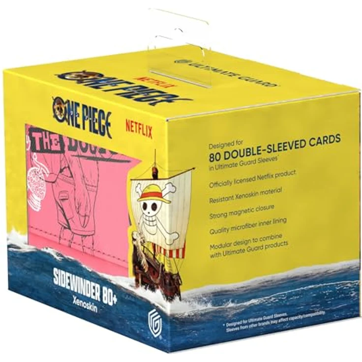Ultimate Guard Sidewinder 80+ Xenoskin Deck-Box, pink, für bis zu 80 doppelt gesleevte Karten mit Magnetverschluss und Mikrofaserinnenseite – Bild 7