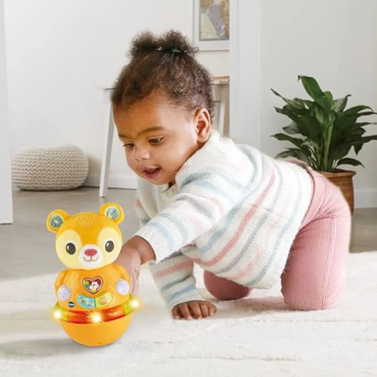 Vtech Baby Wackelbärchen, Interaktives Spielzeug mit 3 gesungenen Liedern und 12 Melodien, für Kinder von 6-24 Monaten – Bild 3