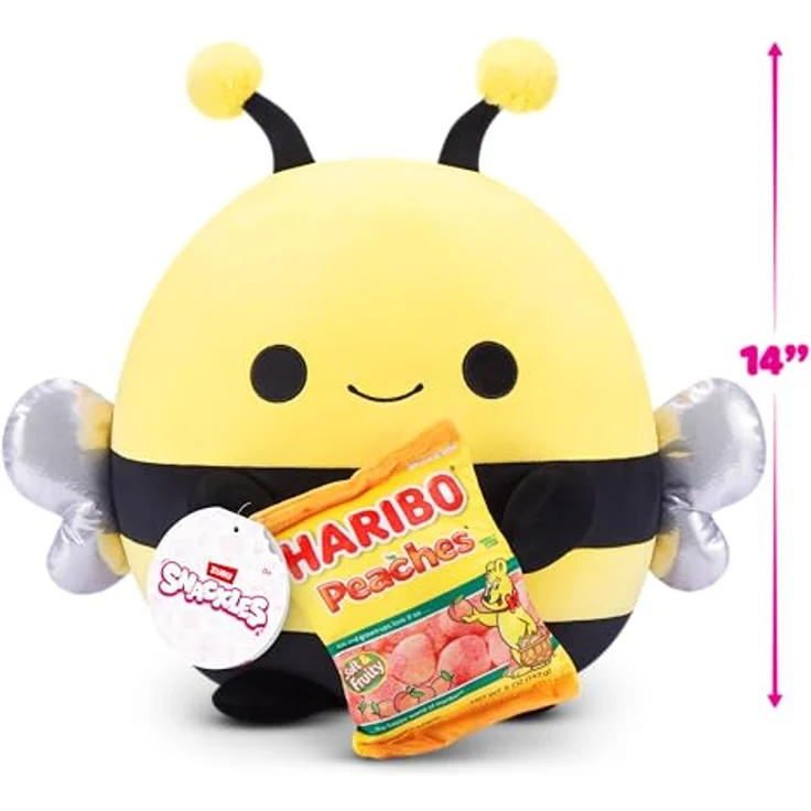 Snackles SNACKLES-CORE Licensed-Series 3-Plush 14" Bee mit Haribo (Peaches), Kuscheltier für Kinder – Bild 3