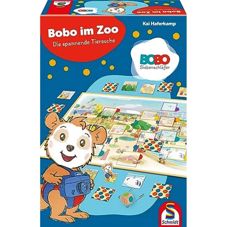 Schmidt Spiele 40648 Bobo Siebenschläfer, Im Zoo, Kinderspiel – Bild 1