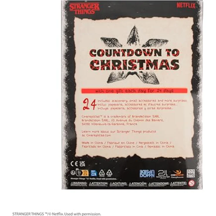 Cinereplicas Stranger Things Adventskalender 2025, mit 24 einzigartigen Geschenken, offiziell lizenziertes Merchandise für Fans – Bild 7
