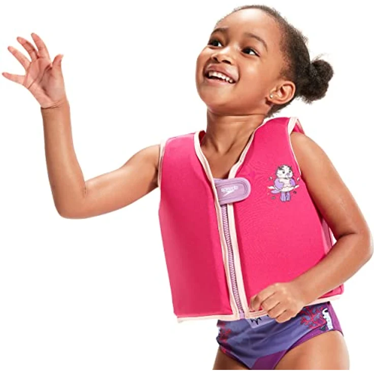 Speedo Kleinkinder Schwimmweste Aria Miami Lilac/Sweet Taro, Auftriebshilfe zum Schwimmen lernen, 1-2 Jahre – Bild 5