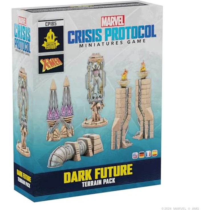 Atomic Mass Games AMGD2125 - Marvel Crisis Protocol - Dark Future Geländeset mit 12 Miniaturen für Strategiespiel, 14+ Jahre – Bild 1