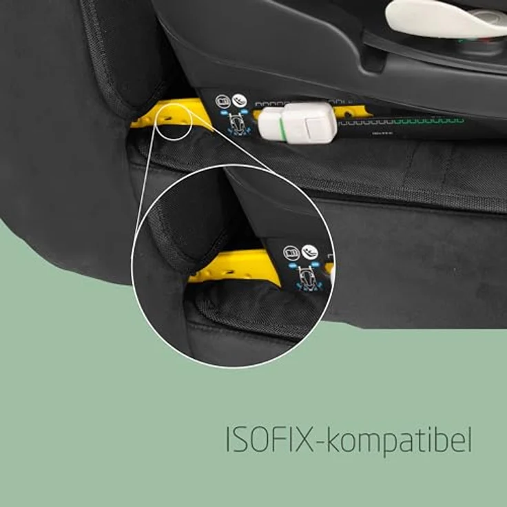Maxi-Cosi Rücksitzschoner und Polsterschutz für Babyschalen & Kindersitze, strapazierfähig, rutschfest, schwarz – Bild 6