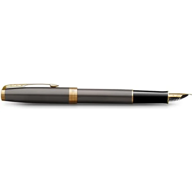 Parker Pen SONNET Füllfederhalter mit grauem Lack und goldener PVD-Beschichtung, luxuriöses Design – Bild 9