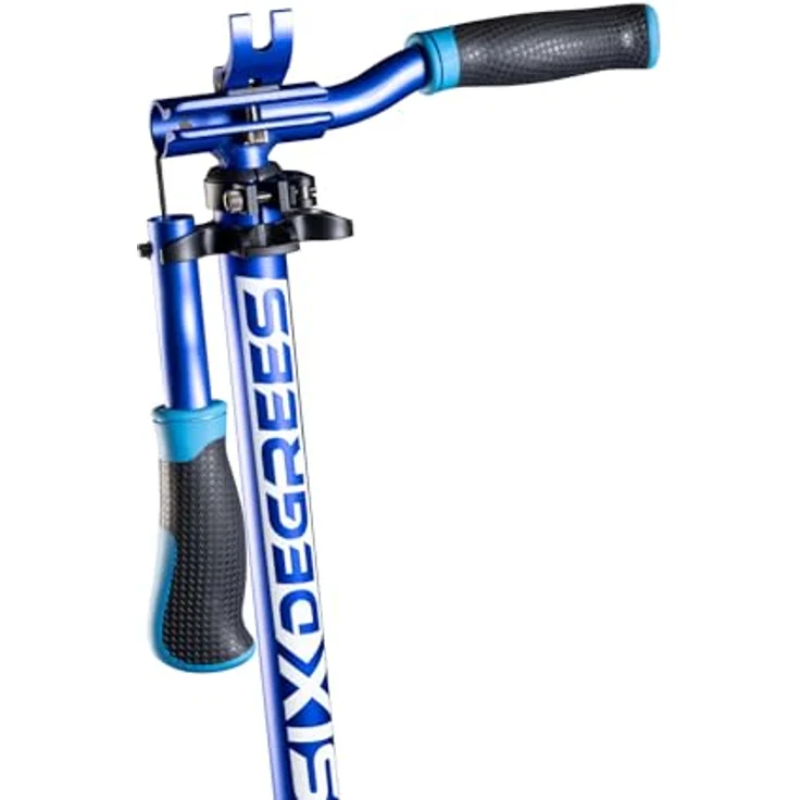 Authentic Sports Scooter Six Degrees Junior, klappbar, 145 mm PU-Rollen, blau, GS-geprüft, höhenverstellbar 73-98 cm, max. 100 kg – Bild 6