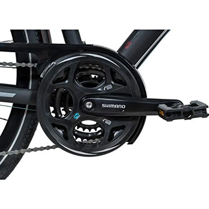 Airtracks Herren Trekking Fahrrad 28 Zoll Trekkingbike TR.2830 Trekkingrad Bike City 24 Gang Shimano ALIVIO RD-M3100 SGS Kettenschaltung Nabendynamo Schwarz Matt - Herren 56cm Körpergröße 175-185cm – Bild 3