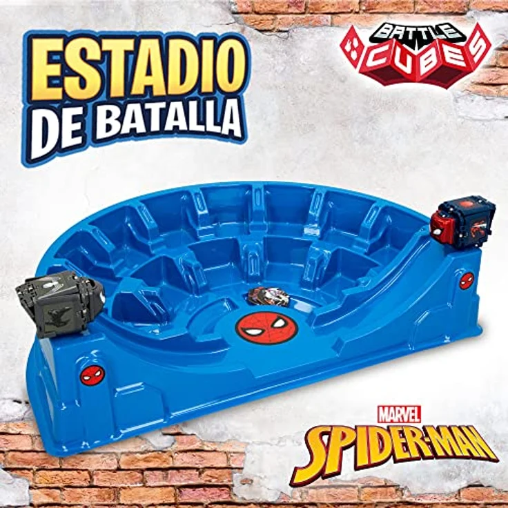 COLORBABY Battle Cubes Marvel 48081 - Battle Cubes Marvel Stadion mit exklusiven Spiderman Charakteren, Stein, Papier oder Schere, Spielzeug für Kinder – Bild 2