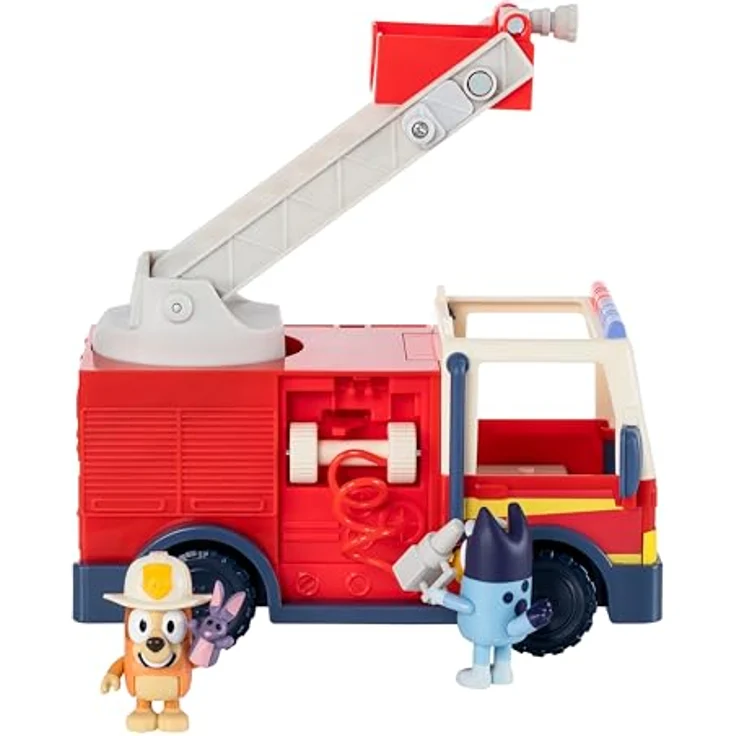 Moose Toys Rutscherauto BLAUES FEUERWEHRAUTO mit Leiter, Figuren und Stickerbogen – Bild 6