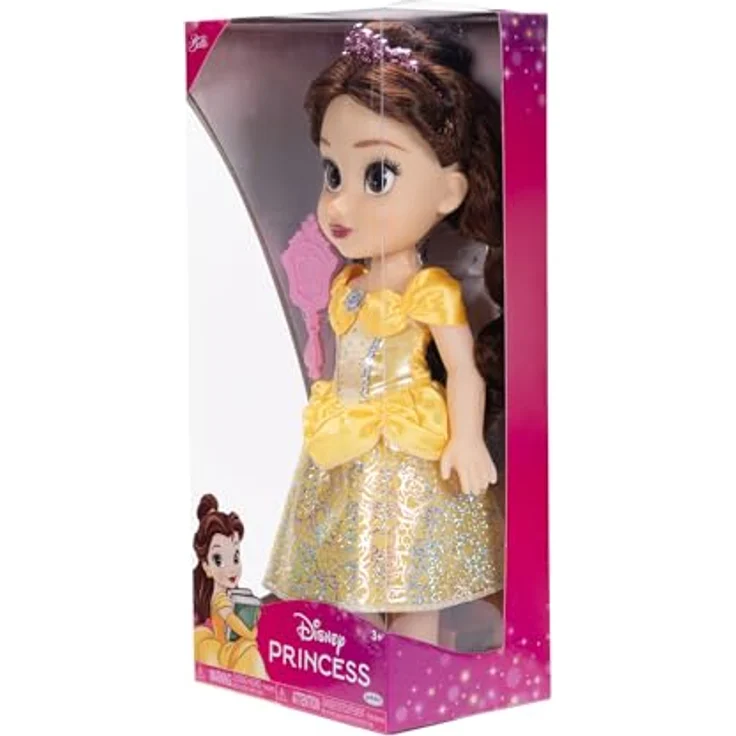 Jakks Pacific Babypuppe Disney Princess - Meine Freundin Belle, ca. 35 cm, mit gelbem Prinzessinnenkleid und funkelndem Diadem – Bild 8