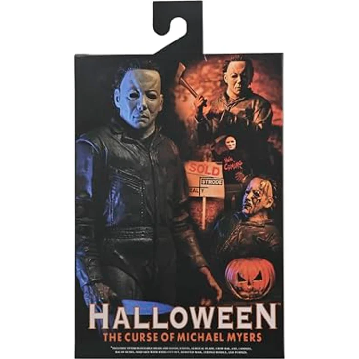 NECA Halloween 6: Ultimate Michael Myers Actionfigur mit 17,8 cm, austauschbaren Köpfen und Waffen Zubehör – Bild 2