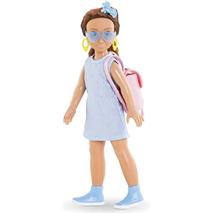 Corolle 9000600100 Girls Zoe Shopping Surprise, Ankleidepuppe mit Ohrringen und 6 Überraschungen, Vanilleduft, 28cm, ab 4 Jahre, Mehrfarbig – Bild 4