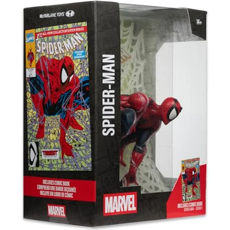 McFarlane Marvel Collection PVC Statue 1/6 Spider-Man #1, 28 cm mit Diorama-Base und Comic (englisch) – Bild 8