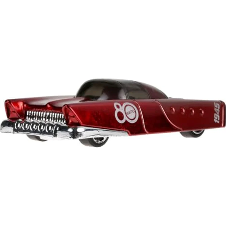 Hot Wheels Mattel Dream Mobile 80th Anniversary Collector's Edition, Die-Cast Modellauto, glänzende rote Lackierung mit Jubiläumslogo – Bild 1