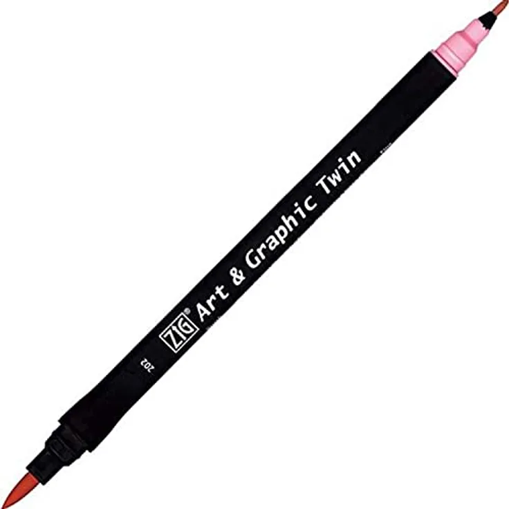 ZIG Art and Graphic Twin Tip Bürste Marker 202 Light Magenta