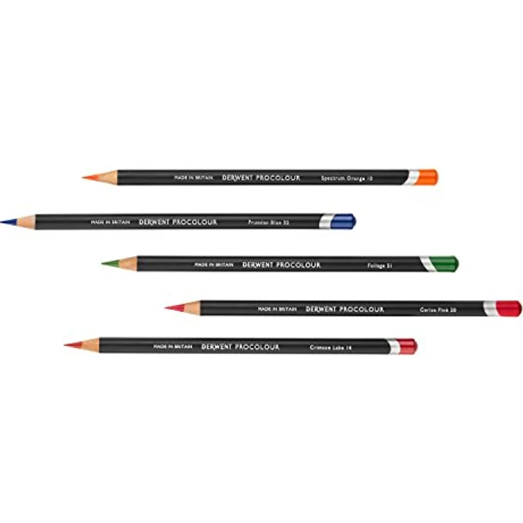 Derwent Procolour Buntstifte, Set mit 12 Stück in Metalldose, 4mm Runder Kern in Premium-Stärke, Glatte Textur, Ideal fürs Zeichnen und Malen, Profi-Qualität, 2302505 – Bild 4