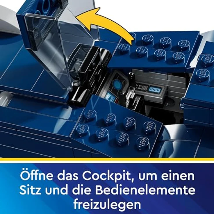 LEGO DC Batman: Batman im Batmobil vs. Harley Quinn und Mr. Freeze, Spielzeug-Auto aus der Zeichentrickserie für Kinder, Geschenk für Jungen und Mädchen ab 8 Jahren 76274, von LEGO – Bild 4