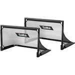 Salta Challenge - Zusammenklappbaren Fußballtoren - 100x60cm - Schwarz