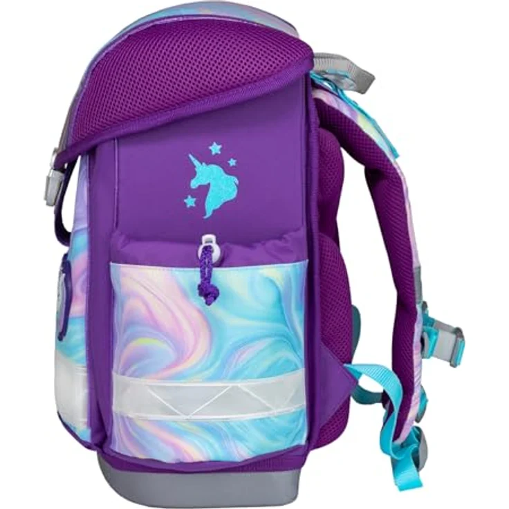 Belmil Classy Schulranzen Set 4-teilig (403-13/AG/S) (Unicorn Dream) - Ergonomisches Schulranzen-Set für die Grundschule, leicht, wasserdicht, AGR geprüft – Bild 3