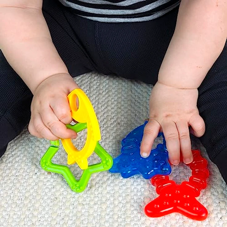 Baby Einstein Ocean Explorers Cool Critters, Khlbares Beißring-Set mit 4 Ozean-Themenringen für Babys von 3-36 Monaten, Mehrfarbig – Bild 3