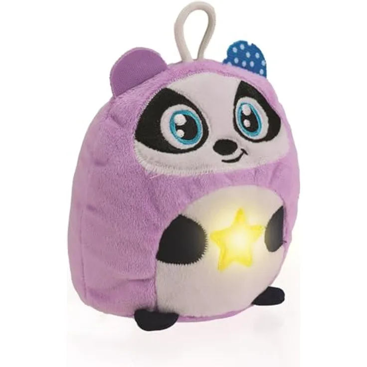 Clementoni Disney Baby 17556, Stofftier und Nachtlicht mit entspannenden Melodien und Waschbarkeit, grauer Dachs