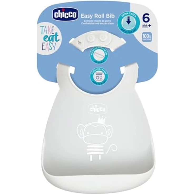 CHICCO SILIKONLÄTZCHEN GRAU – Bild 4