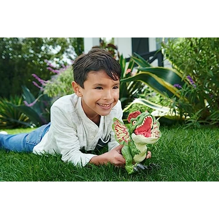 Jurassic World Interaktiver Dilophosaurus, akustische Sammelfigur mit Projektilewerfer – Bild 2