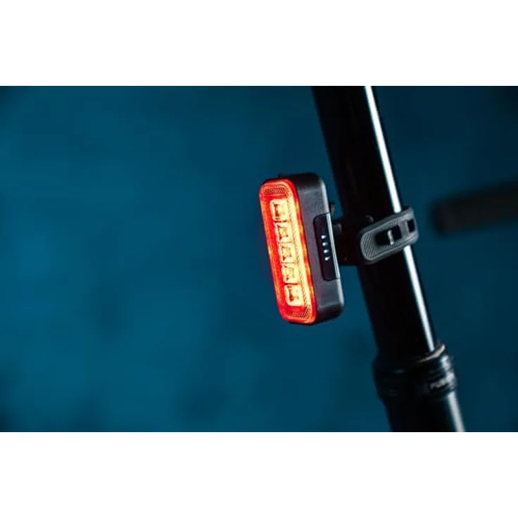 OSRAM LEDsBIKE COMPACT 50 Set, wiederaufladbares Fahrradlicht-Set mit Vorder- und Rücklicht, StVZO-geprüft, Garmin-kompatible Halterung, 50 Lux, drei Beleuchtungsmodi – Bild 4
