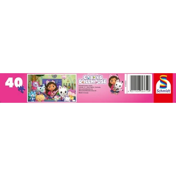 Schmidt Spiele Fantasie 56472 Gabby's Dollhouse, Glizerpuzzle Kinderpuzzle, bunt, Moyen, 40 Teile – Bild 2