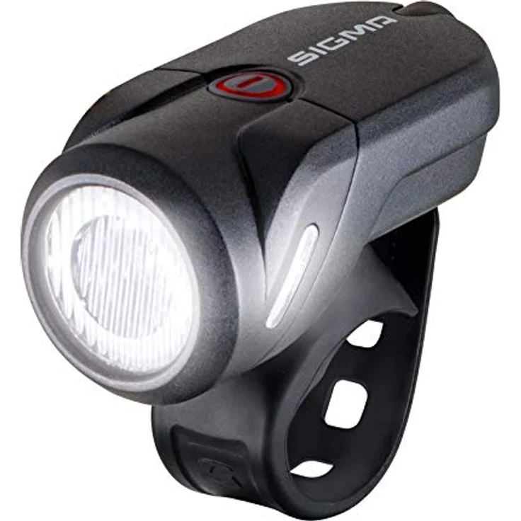 SIGMA SPORT Fahrradbeleuchtung AURA 35 USB Frontleuchte, wiederaufladbares Fahrradlicht mit 35 Lux, sportlich kompaktes Design – Bild 2