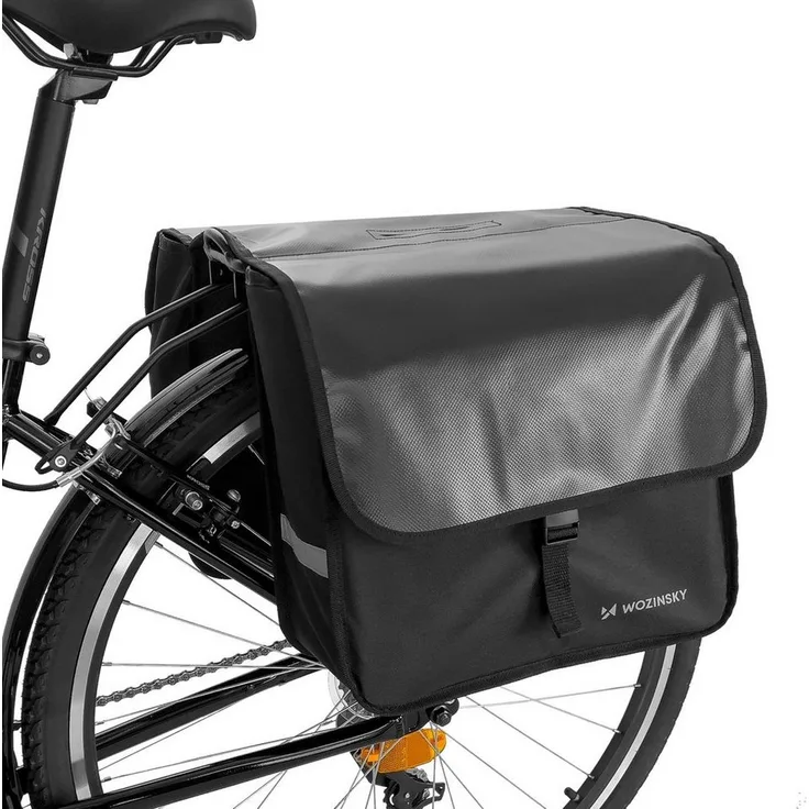 Wozinsky Fahrradtasche Gepäckträger Wasserdichte, 28 L, Schwarz