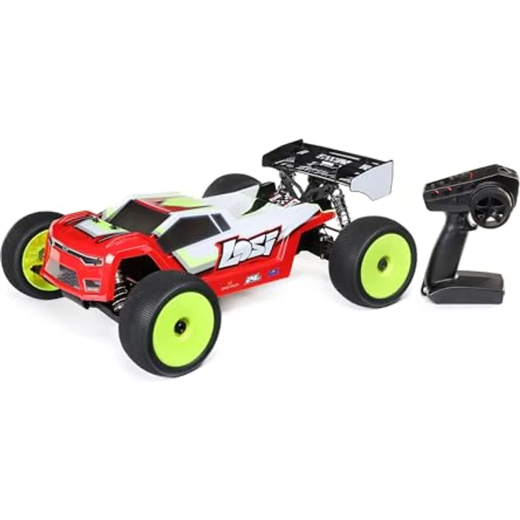 LOSI 1/8 8IGHT-XTE 4S 4X4 RTR Brushless Race Truggy, sensorgesteuertes Rennsystem, Clear