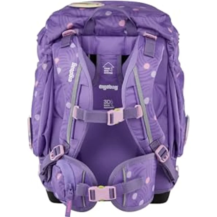 ergobag Pack Set, ergonomischer Schulranzen 6-teilig für 1. Klasse, flexibel, mit individuellem Design und Reflektoren, 28 x 40 x 25 cm – Bild 4