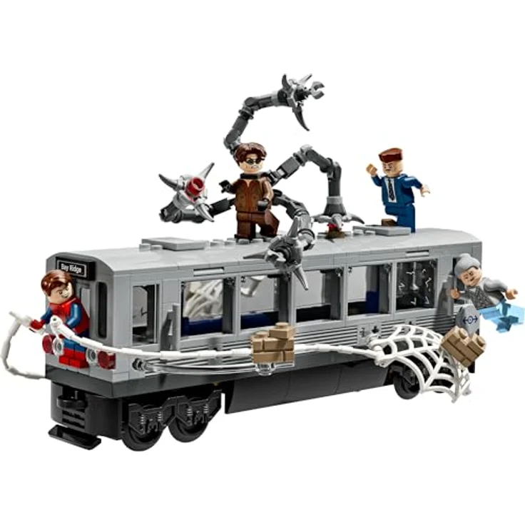 LEGO ǀ Marvel Spider-Man vs. Doc Ock: Showdown in der U-Bahn - Kreatives Spielzeug mit Minifiguren, U-Bahn Zugmodell für Jungen und Mädchen ab 9 Jahren - 76321 – Bild 2