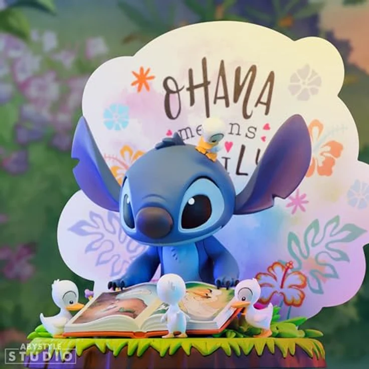 ABYstyle DISNEY Sammelfigur - Figurine Stitch Ohana, detailgetreu und charmant aus dem Disney-Film "Lilo & Stitch" – Bild 2