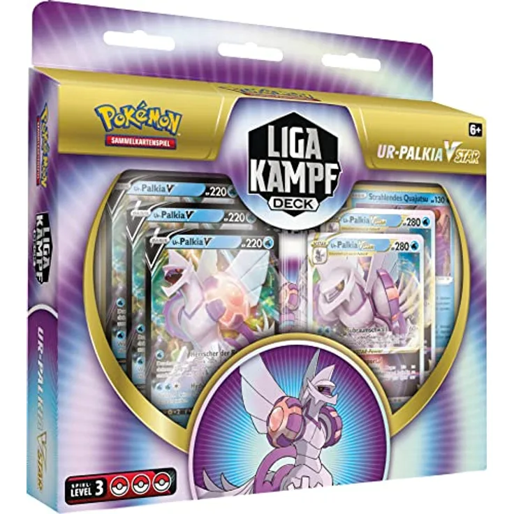 Pokémon-Sammelkartenspiel: Liga-Kampfdeck Ur-Palkia-VSTAR (1 spielbereites 60 Karten-Deck, 3 holografische V-Karten und 2 holografische VSTAR-Karten)