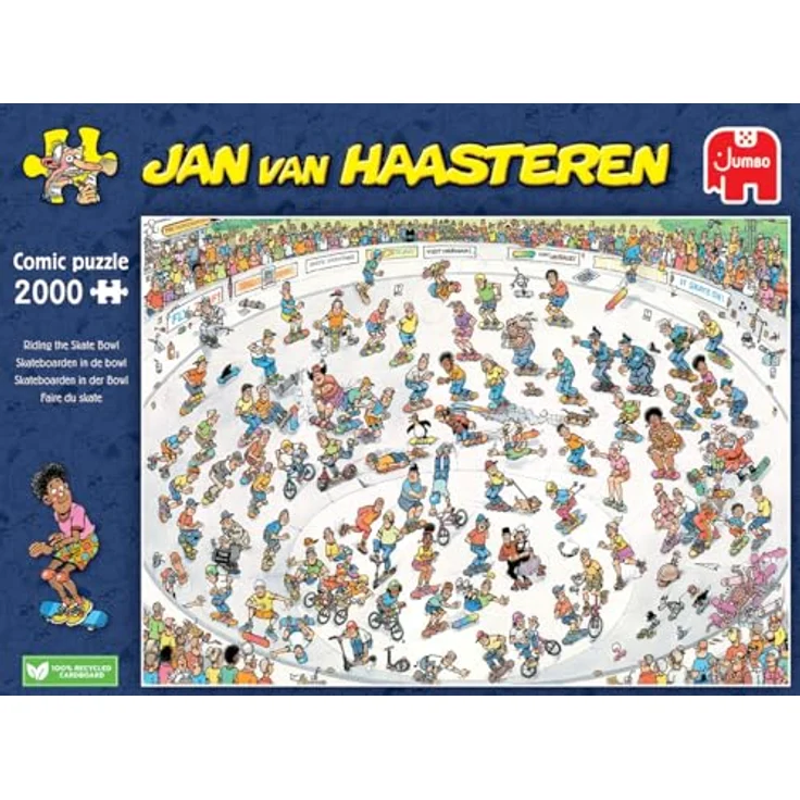 Jumbo 1110100324 Puzzle, blau/lila, 2000 Teile, umweltfreundlich, Hoogte: 2mm – Bild 3