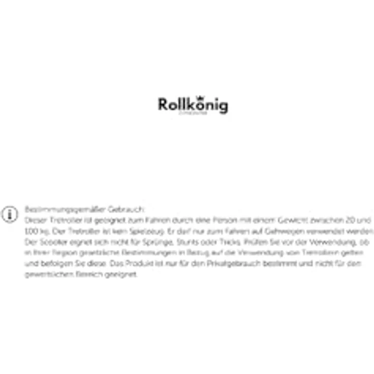 Rollkönig ® Roller Kinder 6 Jahre+ I Faltbarer Scooter Kinder mit großen Rädern I Cityroller Kinder I Auch für Erwachsene mit bis zu 100 kg geeignet, blau – Bild 2