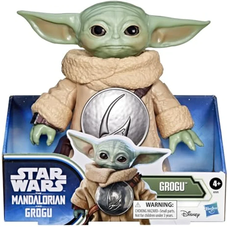Star Wars Grogu Action-Figur, 16,5 cm große Sammelfigur aus The Mandalorian, beweglich, für Jungen & Mädchen ab 4 Jahren – Bild 2