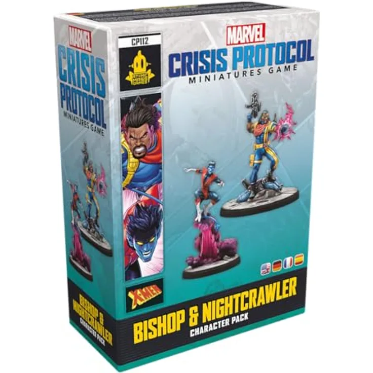 Atomic Mass Games AMGD2108 - Marvel: Crisis Protocol - Charakterpack mit Bishop und Nightcrawler, Miniaturenspiel für Sammelfiguren