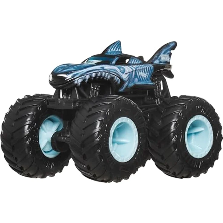 Hot Wheels Monster Trucks Röntgen-4er-Pack, Spielzeug-Trucks im Maßstab 1:64, mit riesigen Rädern und coolen Designs – Bild 3